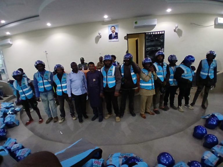 Sensibilisation des motocycliste à Nkongsamba 3ème